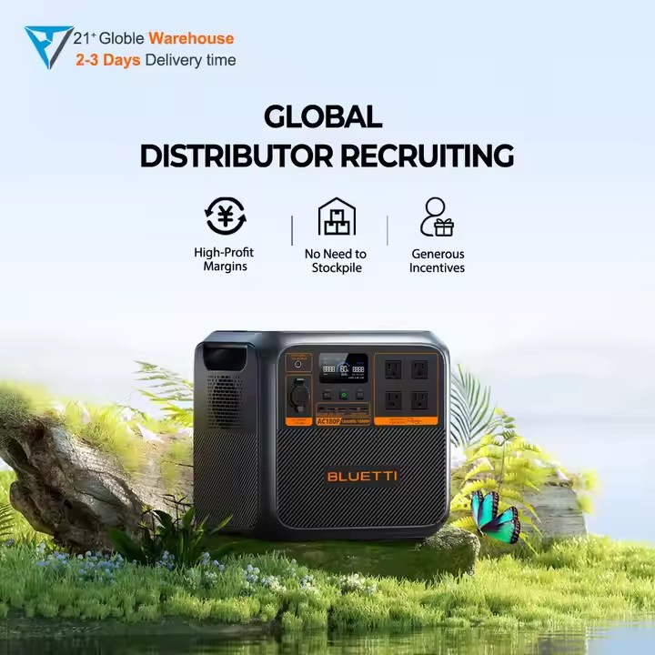 Solar Generator - Bluett=i Gerador Solar Portátil AC180P 1800W,