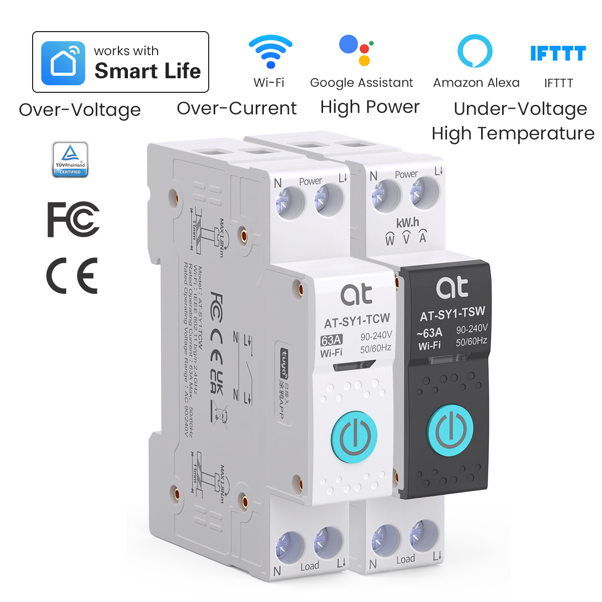 Tuya wifi disjuntor inteligent - Energy Monitor Meter avaliação e preço